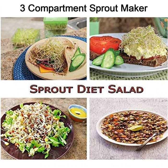 0093A Sprout Maker 3 Bowl Sprout Maker for Home (3 Layer) - F2F Shopee