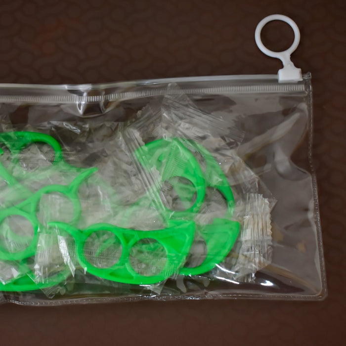0189 10 Pcs Orange Peeler With Transparent Pouch Bag Combo - F2F Shopee