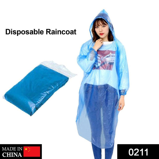 0211 Disposable Easy to Carry Raincoat - F2F Shopee
