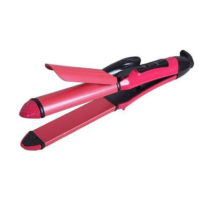 2 In 1 Hair Straightener And Curler Machine For Women | Curl & Straight Hair Iron