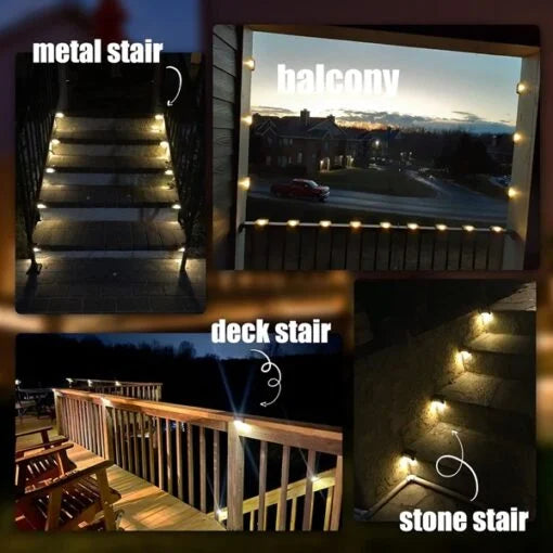 LED Solar Deck Light (Pack of 4 Pcs)