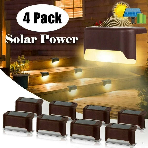 LED Solar Deck Light (Pack of 4 Pcs)