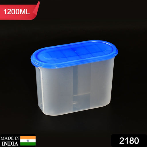 2180 Plastic Storage Containers with Lid (1200 ML) 