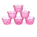 2764 6pc Diamond shape ice cream bowl set 