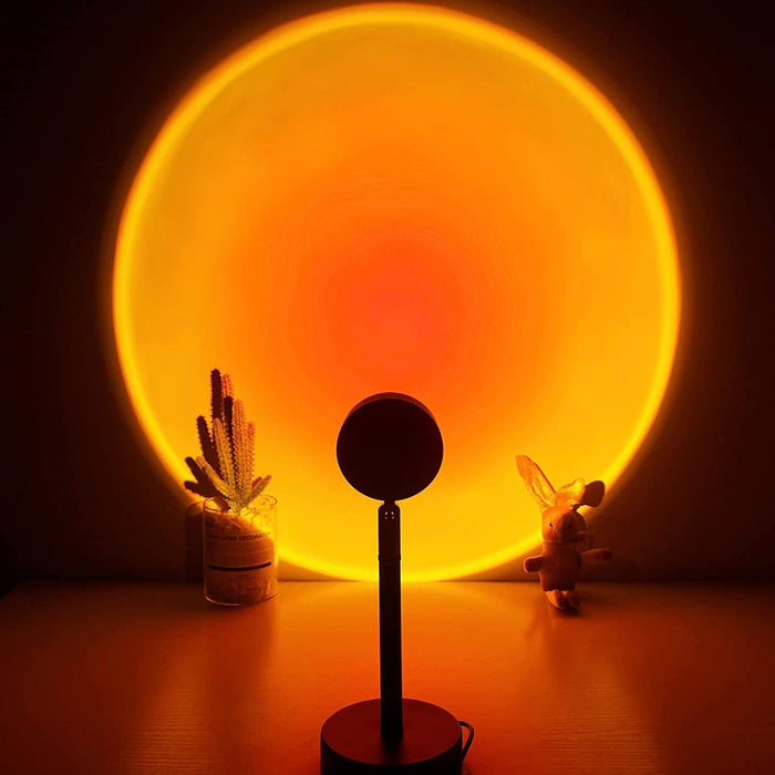 6423 4 Colors Sunset Lamp, Sunset Projection Lamp LED Night Lights 