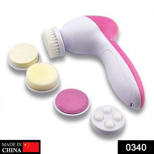 340 -5-in-1 Smoothing Body & Facial Massager (Pink) GDN INDIA