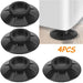 4829 4 Pc Furniture Vibration Pad used to hold and supporting tables and stools in all kinds of places like household and official etc. 