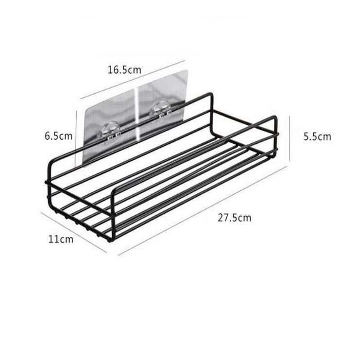 1764  Multipurpose Wall Mount Metal Bathroom Shelf and Rack for Home and Kitchen. 