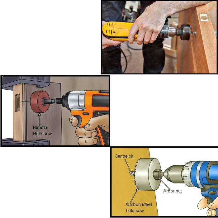 0415 -12 pcs 19-64mm Hole Saw Kit Great Discount Now