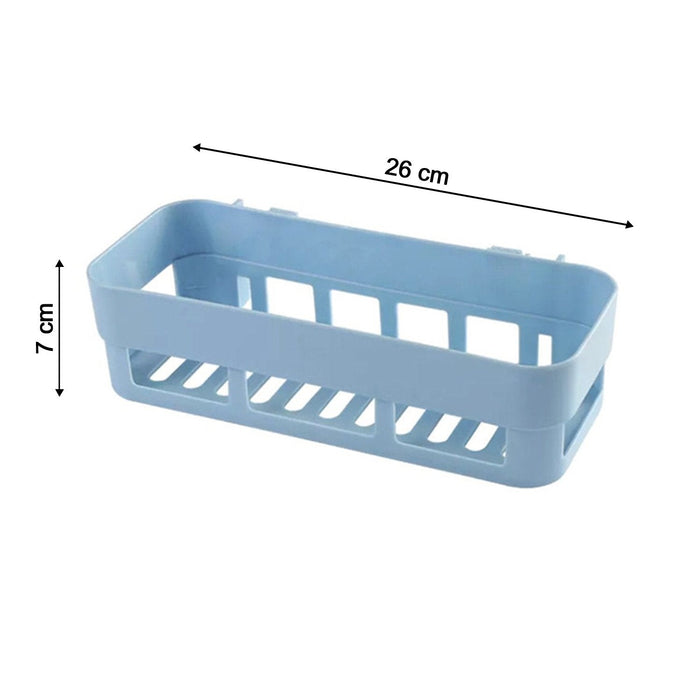 4029 ABS Plastic Shower Corner Caddy Basket Shelf Rack with Wall Mounted Suction Cup for Bathroom Kitchen 