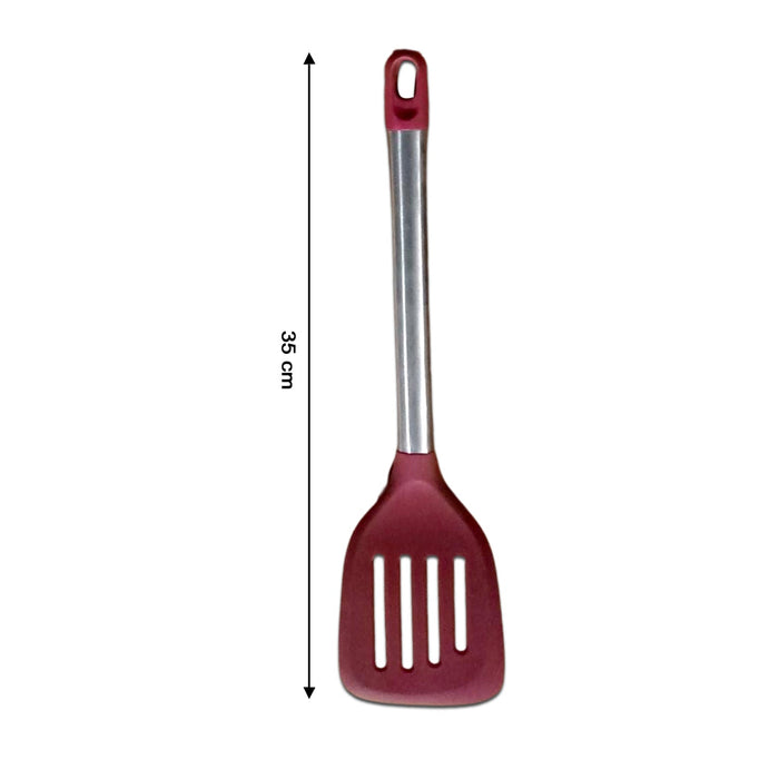 7112 Steel Handle Nylon Spatula Turner for Nonstick ( 1 pcs ) 