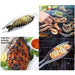 5111 Stainless Steel BBQ Barbecue Fish Grill Net Basket, Standard, Silver 