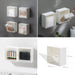 4037Adhesive Wall Mounted Flip Storage Box Holder Small Object Storage Case ( 1 pcs ) 