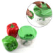 2283G Manual Green mini plastic food chopper with extra sharp blades (375 Ml) 