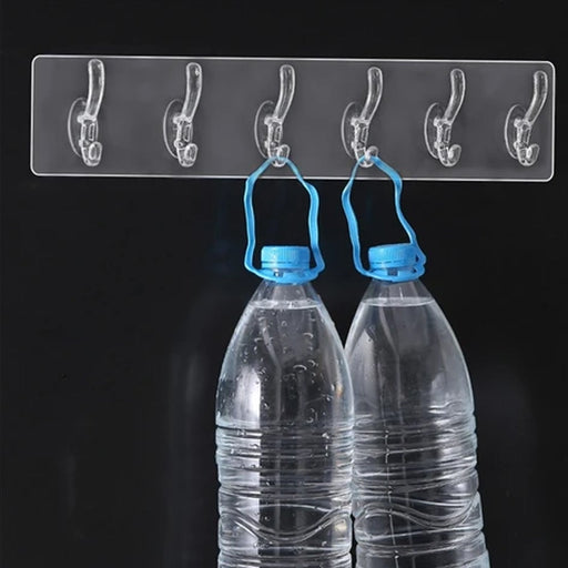 4654 Adhesive Transparent Heavy Duty Wall Hook 