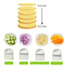 2803A MULTI FUNCTIONAL TIME SAVING ADJUSTABLE HAND PRESS VEGETABLES CHOPPER 