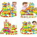 3914 100 Pc Train Blocks Toy used in all kinds of household and official places specially for kids and children for their playing and enjoying purposes. 