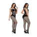 1486A Women Fishnet Sheer Breathable Full Body Stocking Lingerie 