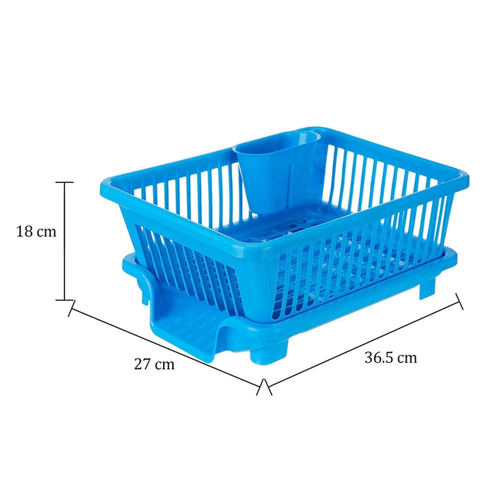 607 Plastic Sink Dish Drainer Drying Rack 