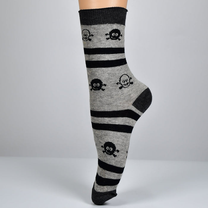 6368 1PAIR SOCKS PRINTED TRENDY MULTIPLE DESIGNER SOCKS 