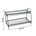 4927 Metal Space Saving Multi-Purpose 2 Tier 2 Layer Kitchen Spice Rack Storage Organizer Shelf Stand . 