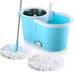 8704 Steel Spinner Bucket Mop 360 Degree Self Spin Wringing with 2 Absorbers for Home and Office Floor Cleaning Mops Set 