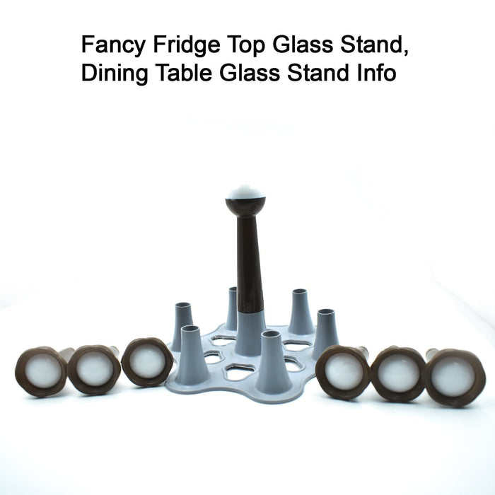 4711 Fancy Fridge Top Glass Stand, Dining Table Glass Stand 