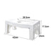 6005A Plastic Non-Slip Folding Toilet Squat Stool - White Color 