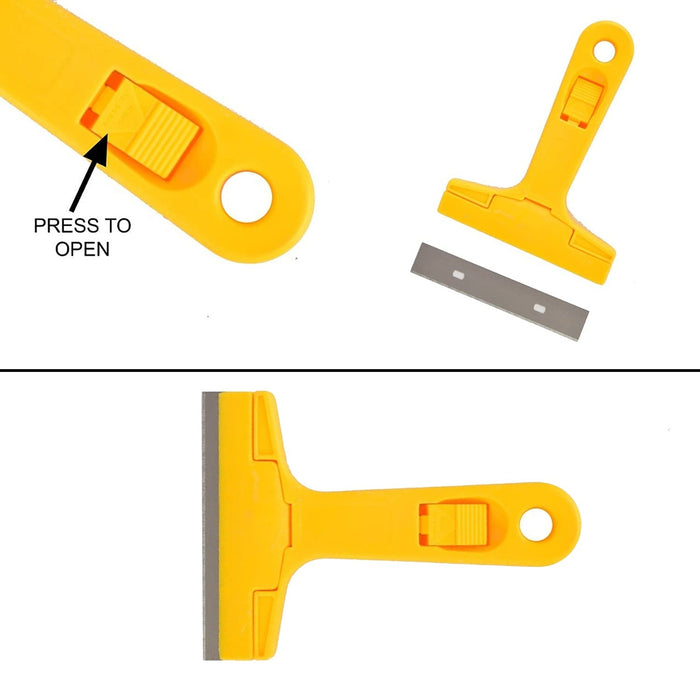 9157 Glass Scraper Razor Blade,Paint Scraper,Window scraper for Remover Tool Set DoeDap