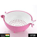 0728 Multifunctional Washing Fruits & Vegetables Basket Strainer and Detachable Drain Basket Bowl Great Discount Now