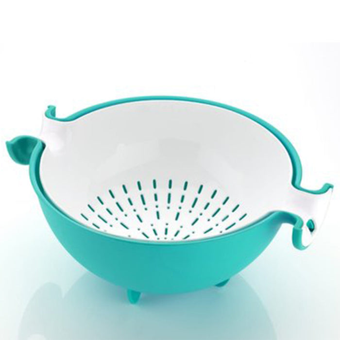 0728 Multifunctional Washing Fruits & Vegetables Basket Strainer and Detachable Drain Basket Bowl Great Discount Now