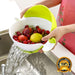 0728 Multifunctional Washing Fruits & Vegetables Basket Strainer and Detachable Drain Basket Bowl Great Discount Now