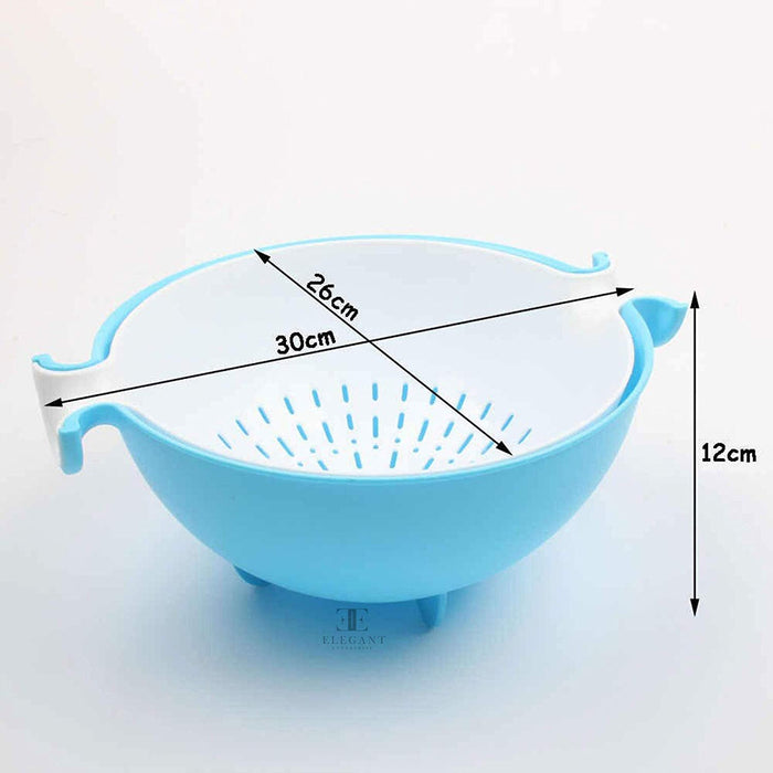 0728 Multifunctional Washing Fruits & Vegetables Basket Strainer and Detachable Drain Basket Bowl Great Discount Now