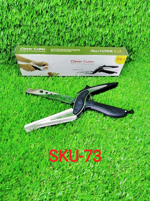 073 Stainless Steel 4 in 1 Clever Cutter, Black Great Discount Now