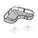 1759 Self-Adhesive Kitchen-Bathroom Corner Shelf Organiser Storage Rack 