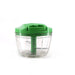 2283G Manual Green mini plastic food chopper with extra sharp blades (375 Ml) 