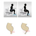 6005A Plastic Non-Slip Folding Toilet Squat Stool - White Color 