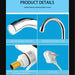 1684A Stainless Steel LED Digital Display Instant Heating Electric Water Heater Faucet Tap, Geyser 