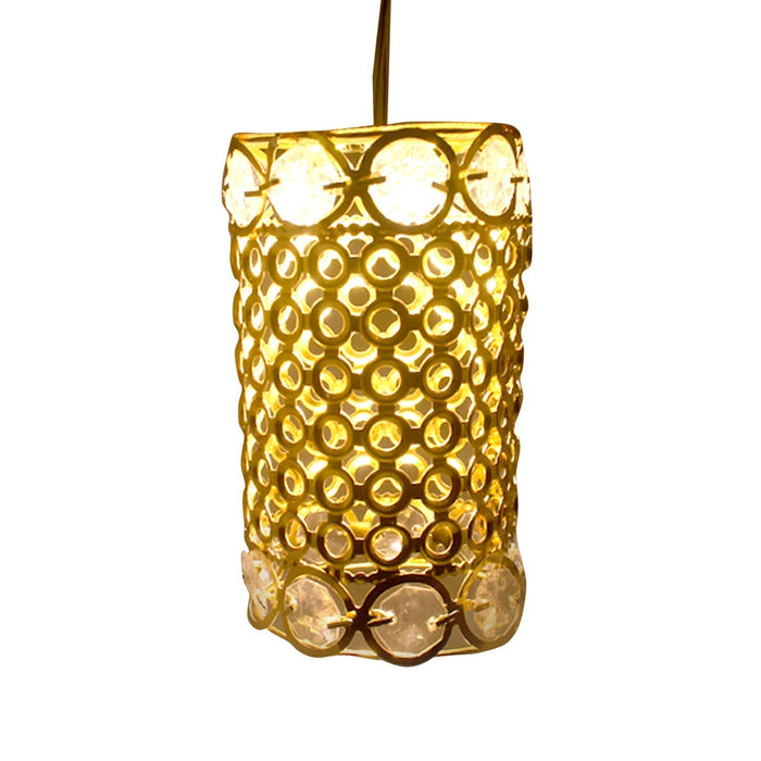 7233 Large Dimond Layer Golden Jhoomer For Home Decoration 