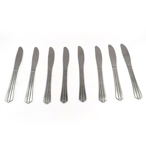 2777 8 Pieces Dinner Knife Cutlery Set Used for Salad sandwich and Portable to be Taken for Outing or Picnic 