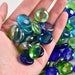 4980 Glass Gem Stone, Flat Round Marbles Pebbles for Vase Fillers, Attractive pebbles for Aquarium Fish Tank. 