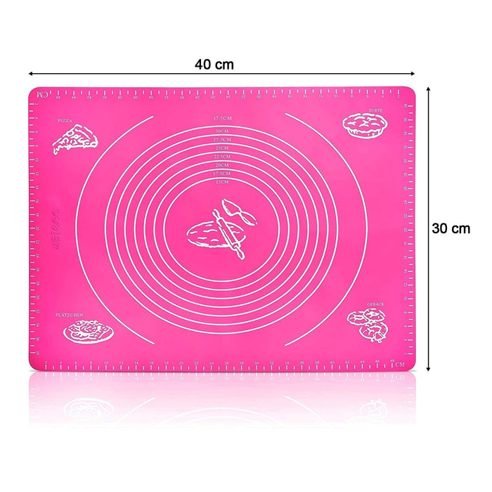 2585 Rolling Mat Silicone Baking Mat Fondant Mat Sheet Chapati 