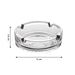 4061 Glass Classic Crystal Quality Cigar Cigarette Ashtray Round Tabletop for Home Office Indoor Outdoor Home Decor 