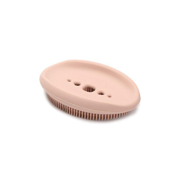 6137 2 in 1 Silicone Cleaning Brush used in all kinds of bathroom purposes for cleaning and washing floors, corners, surfaces and many more things. 