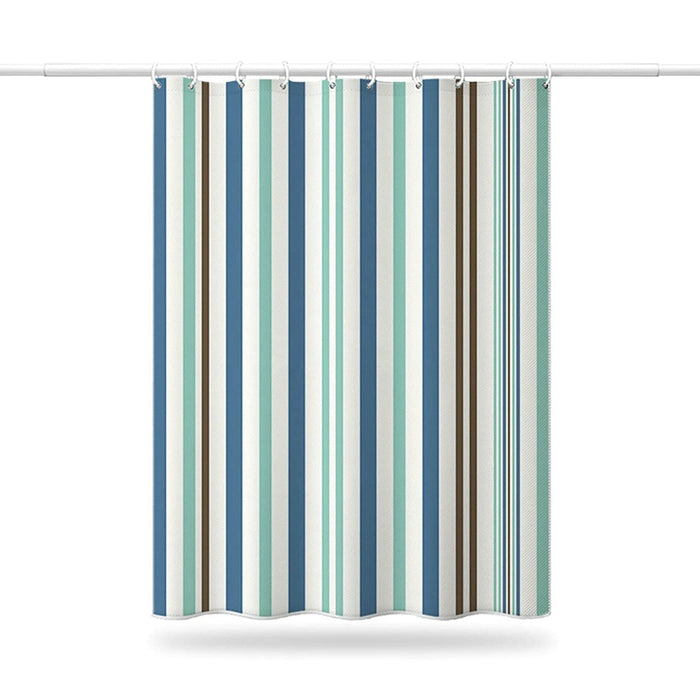 6718 Bright Vertical Stripes in The Shower Curtain (180x220cm) 