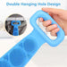 6637 Silicone Body Back Scrubber, Double Side Bathing Brush for Skin Deep Cleaning Massage. 