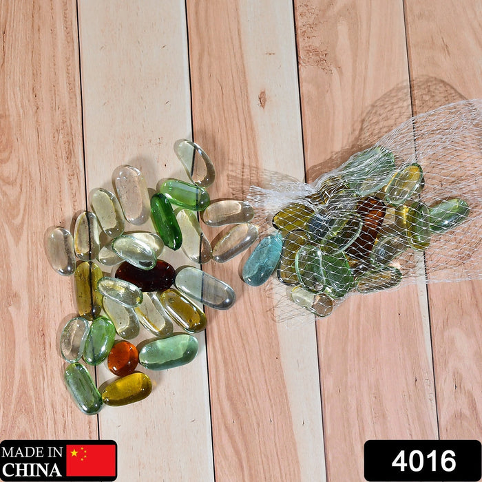 4016 Glass Gem Stone, Flat Round Marbles Pebbles for Vase Fillers, Attractive pebbles for Aquarium Fish Tank. 