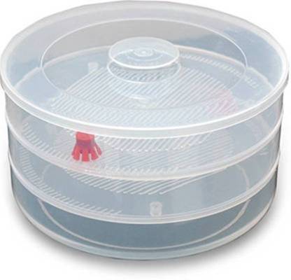 093 Plastic 3 Compartment Sprout Maker, White GDN INDIA