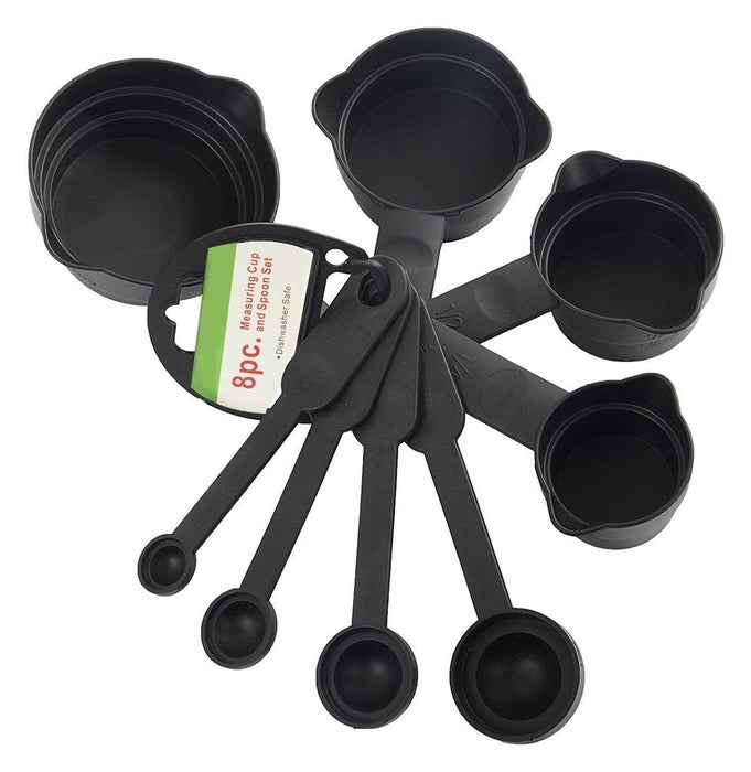 2190 Plastic Measuring Cups and Spoons Set with Box (8 pcs) Great Discount Now