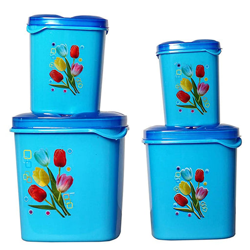 2239 Container Set For Kitchen Storage Airtight & Food Grade Plastic (Pack of 4) (3000ml,1500ml,1000ml,500ml) Great Discount Now